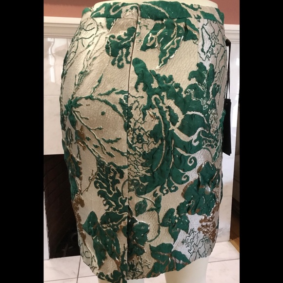 Floral Jacquard Pencil Skirt - Picture 8 of 10